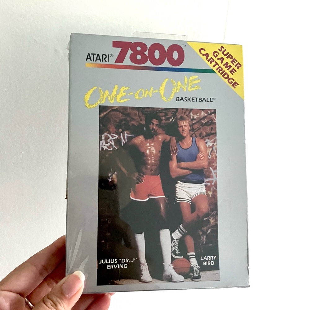 Vintage 80’s Atari One on One basketball video game cartridge NIB